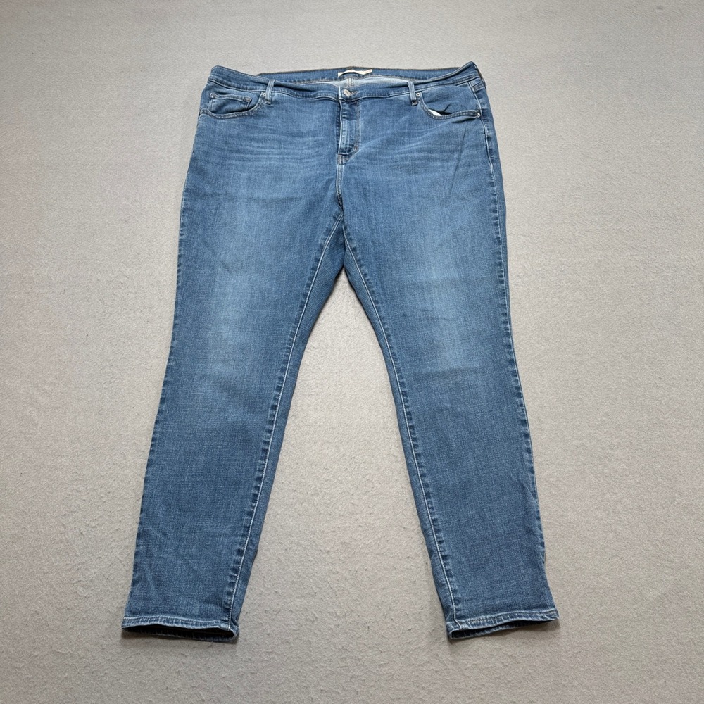Levi's 721 Jeans Women's 22W Blue Medium Wash Denim High Rise Skinny Tapered Leg